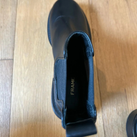 Frame le London Chelsea lug sole leather moto boot - Picture 7 of 11